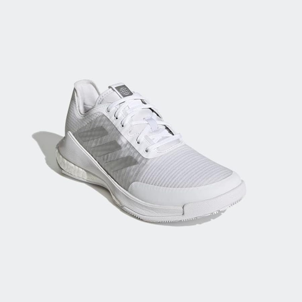 Adidas Like New, No Box White and Gray Athletic Shoes, Size 8